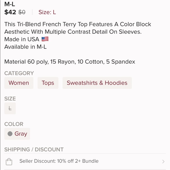 Beautiful basic long sleeve top - Picture 4 of 4